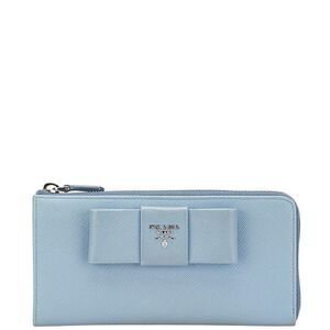 Prada Fiocco Saffiano Long Wallet